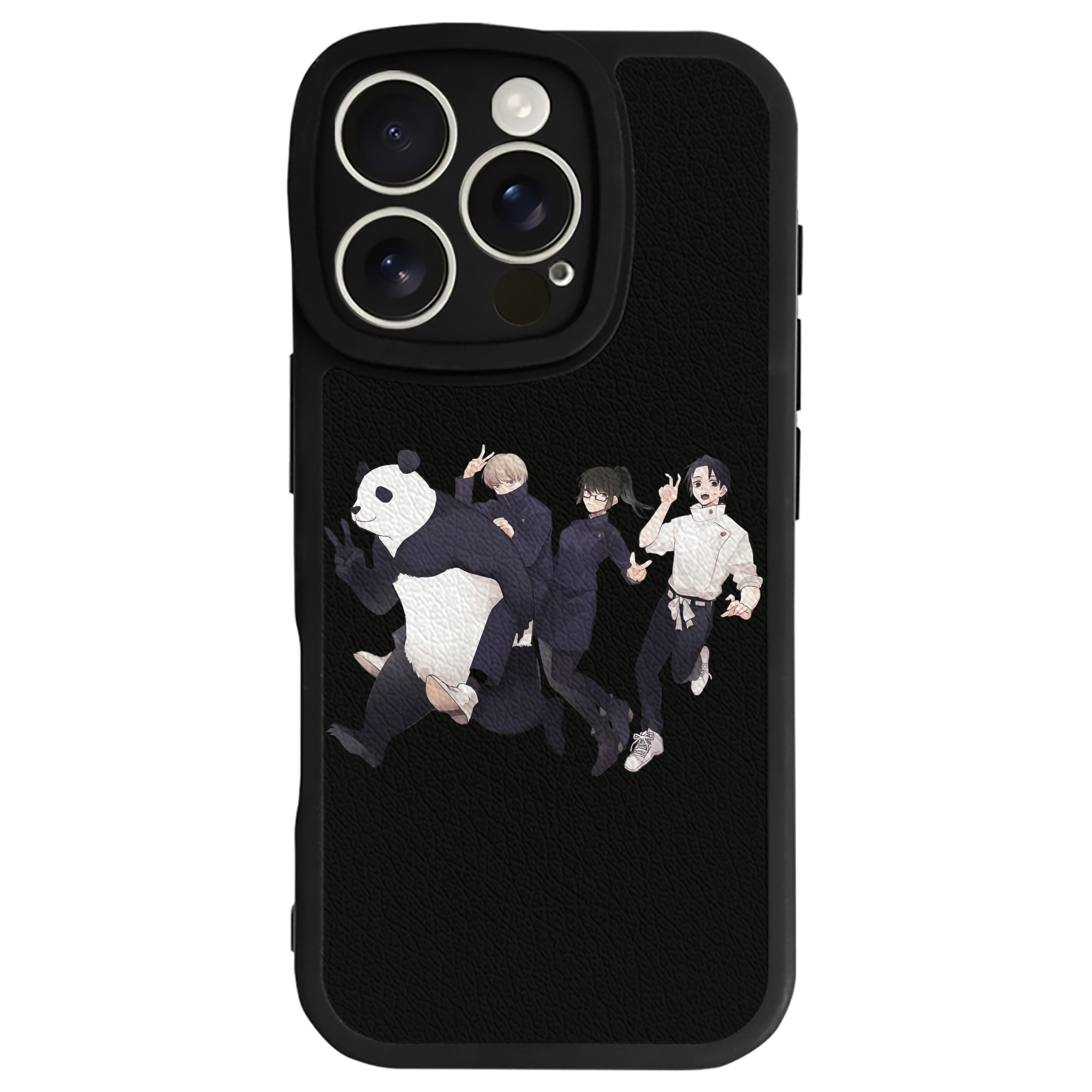 （画像用） 呪術廻戦 Jujutsu Kaisen 【iPhone 16シリーズ対応】シリコンスマホケース（レザー調） 材質：シリコン